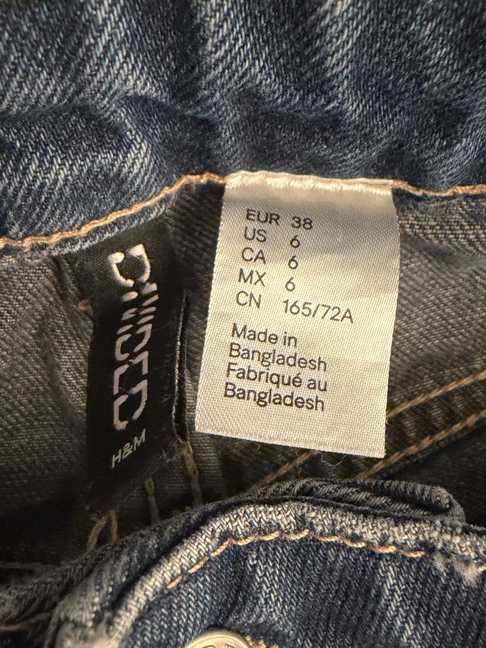 H&M Divided High Waist Wide Leg Ankle Jeans - 6 - Picture 11 of 11